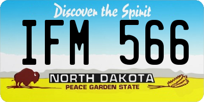 ND license plate IFM566