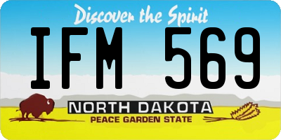ND license plate IFM569