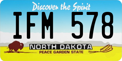ND license plate IFM578