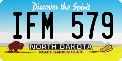 ND license plate IFM579