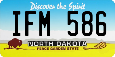 ND license plate IFM586