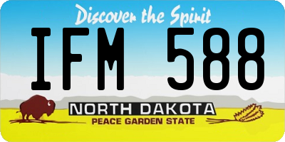 ND license plate IFM588