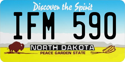 ND license plate IFM590