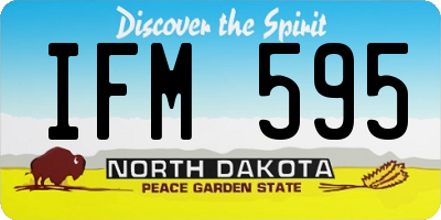 ND license plate IFM595