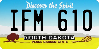ND license plate IFM610