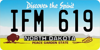 ND license plate IFM619