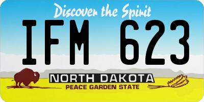 ND license plate IFM623