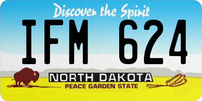 ND license plate IFM624