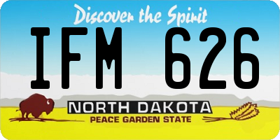 ND license plate IFM626