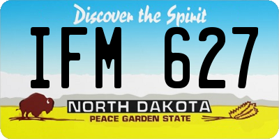 ND license plate IFM627