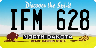 ND license plate IFM628