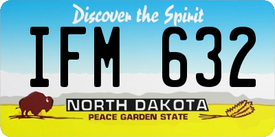 ND license plate IFM632