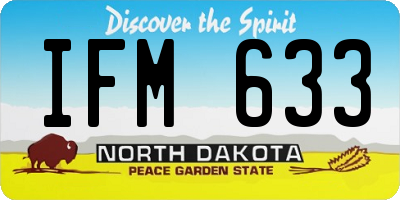 ND license plate IFM633