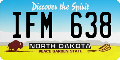 ND license plate IFM638