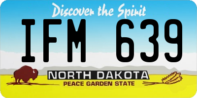 ND license plate IFM639