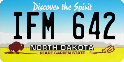 ND license plate IFM642