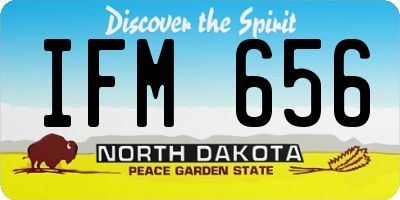 ND license plate IFM656