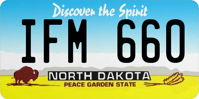 ND license plate IFM660