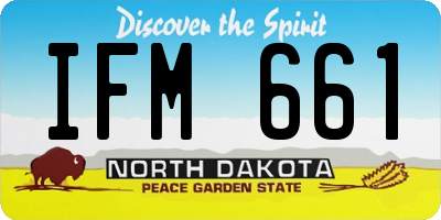 ND license plate IFM661