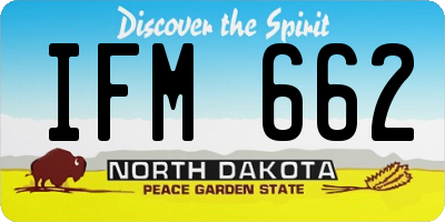 ND license plate IFM662