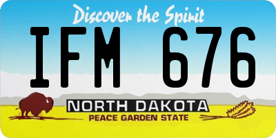 ND license plate IFM676