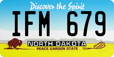 ND license plate IFM679