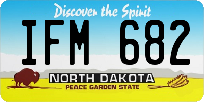 ND license plate IFM682