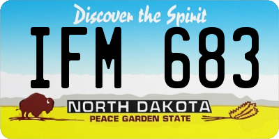 ND license plate IFM683