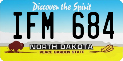 ND license plate IFM684