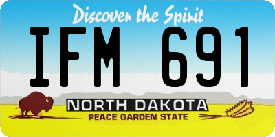 ND license plate IFM691