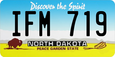 ND license plate IFM719
