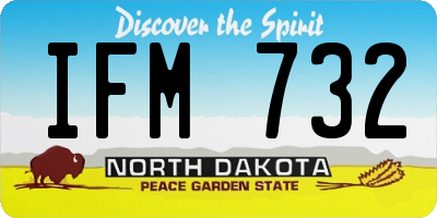 ND license plate IFM732