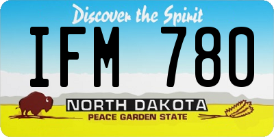 ND license plate IFM780