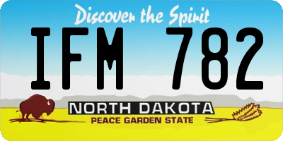 ND license plate IFM782