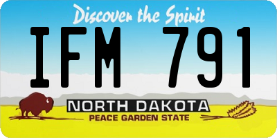 ND license plate IFM791