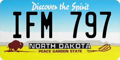 ND license plate IFM797