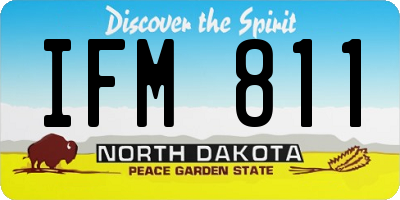 ND license plate IFM811