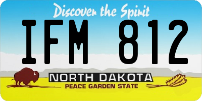 ND license plate IFM812