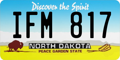 ND license plate IFM817