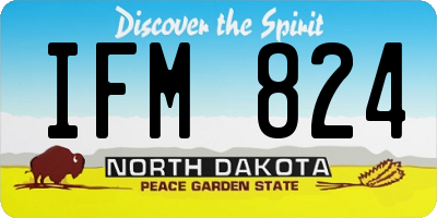 ND license plate IFM824