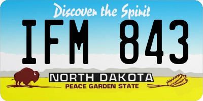 ND license plate IFM843
