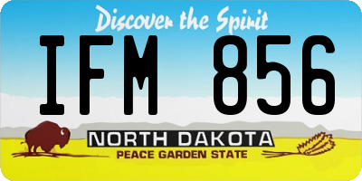 ND license plate IFM856