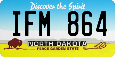 ND license plate IFM864