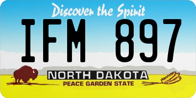 ND license plate IFM897