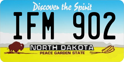 ND license plate IFM902