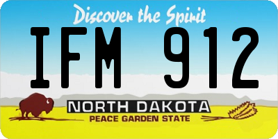 ND license plate IFM912