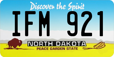 ND license plate IFM921