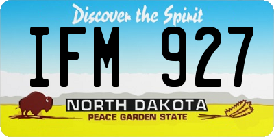 ND license plate IFM927