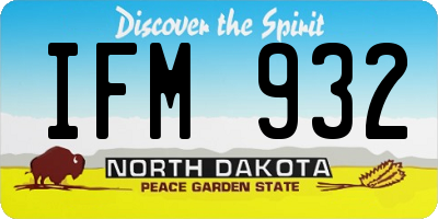 ND license plate IFM932