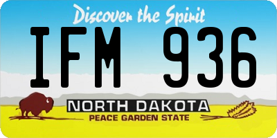 ND license plate IFM936